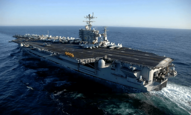 US Aircraft Carrier Abraham Lincoln Participates In Military Training Exercise Near Taiwan Amid Tensions With China