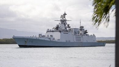 In Australia, The Sea-Phase Of A Naval Exercise Involving 14 Nations Begins