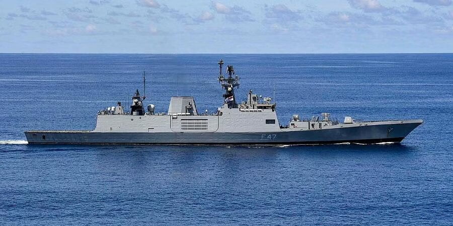Indian Navy Ship INS Satpura Arrived In Australia For A Multi-country Exercise