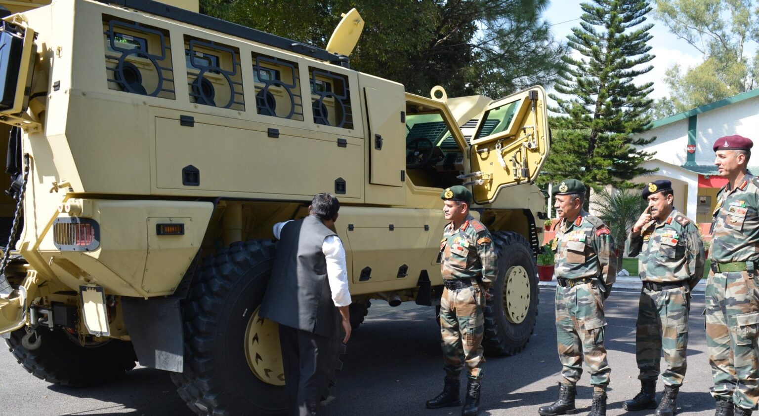 Bharat Forge sends 16 Kalyani M4 vehicles to Indian Army