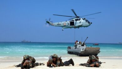Largest Biennial Amphibious Exercise Of Tri-Services Begins In Kakinada