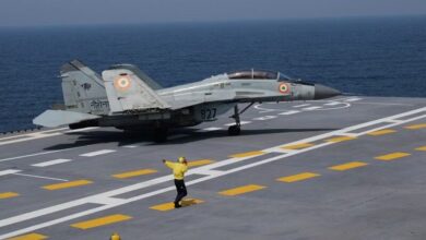 Indian Navy Makes First Landing Of LCA Tejas, MiG-29k On INS Vikrant