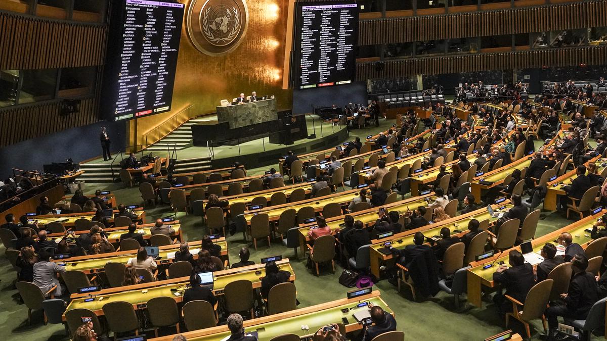 India Abstains From UN General Assembly Vote On Ukraine's "Lasting Peace"
