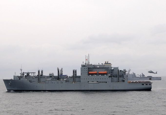 The US Navy Ship Mathew Perry Finishes Repairs At L&T's Shipyard Near Chennai