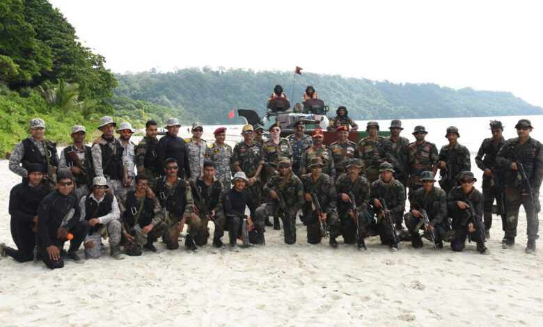 Multi-Domain Military Drill In Key Andaman And Nicobar Islands