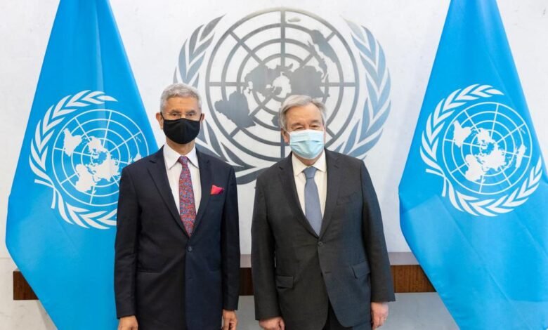 EAM Jaishankar Meets UN Chief Guterres To Discuss Sudan, Ukraine, G20 Presidency