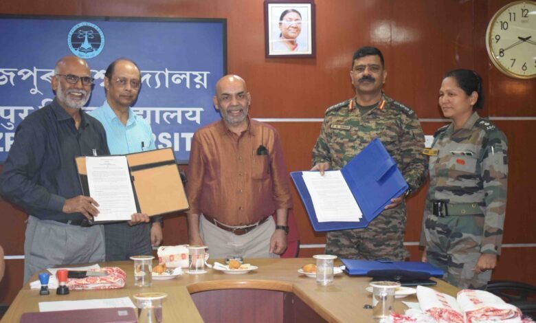 Tezpur University And Indian Army Sign MoU On Chinese Language Training For Army Troops
