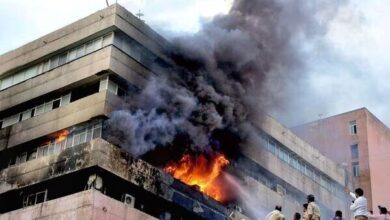 Indian Air Force Joins Forces To Douse Massive Bhopal Building Fire