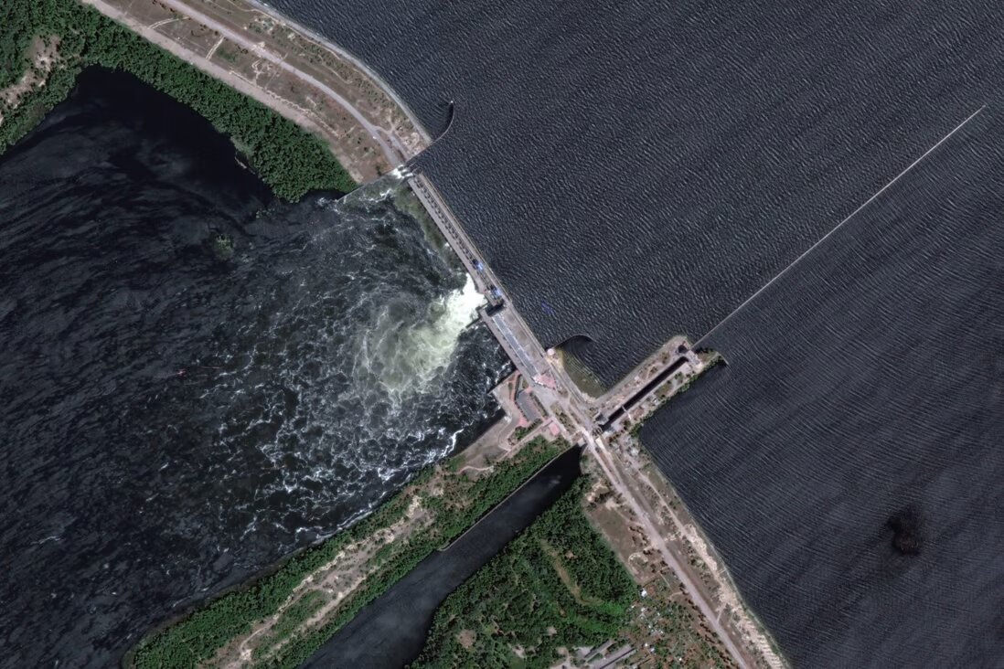 Massive Dam Destroyed In Russia-Ukraine War Zone
