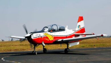 Deputy Chief Of Air Staff Takes Flight In Indigenously Developed Trainer Aircraft HTT-40"