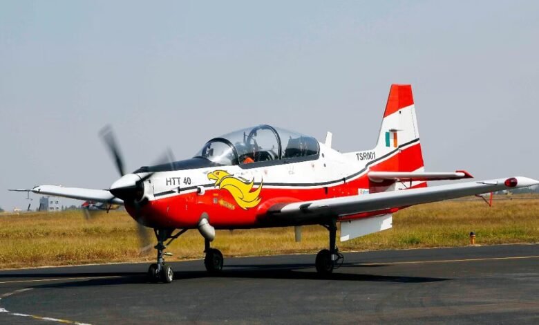 Deputy Chief Of Air Staff Takes Flight In Indigenously Developed Trainer Aircraft HTT-40"