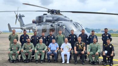 Indian Navy's Advanced Light Helicopter Arrives In Sri Lanka After Combat Ship