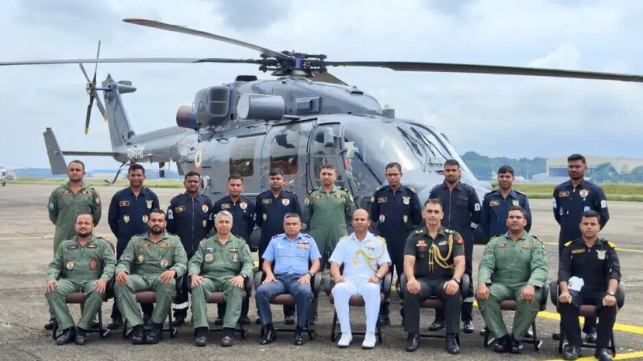Indian Navy's Advanced Light Helicopter Arrives In Sri Lanka After Combat Ship