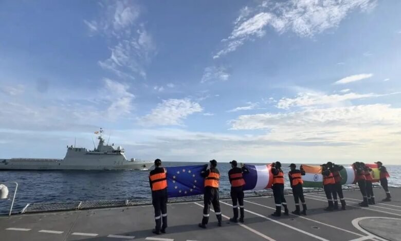 India And EU Collaborate In Historic Joint Naval Drills In The Gulf Of Guinea