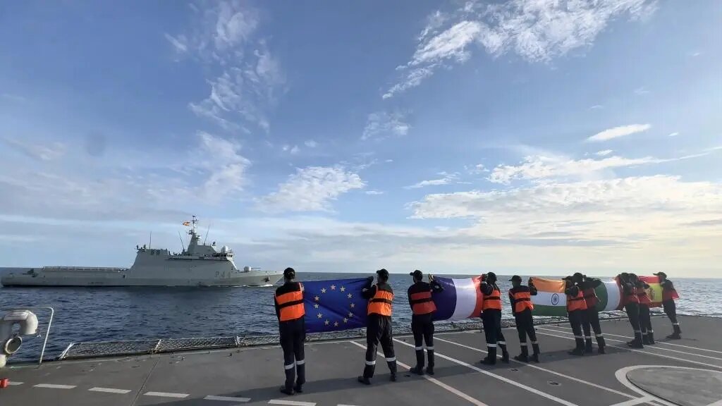 India And EU Collaborate In Historic Joint Naval Drills In The Gulf Of Guinea