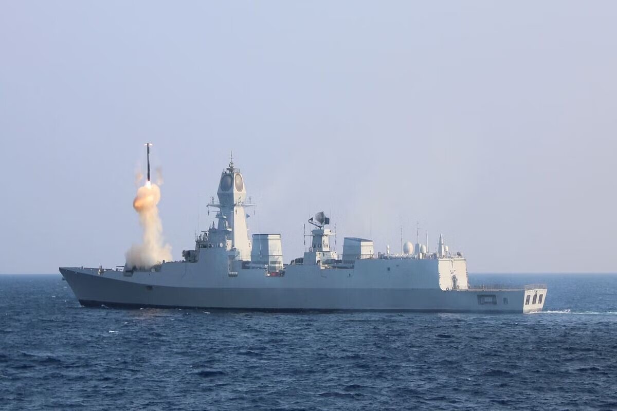 Indian Navy's Guided Missile Destroyer Imphal Hits 'Bull's Eye' In Successful Test