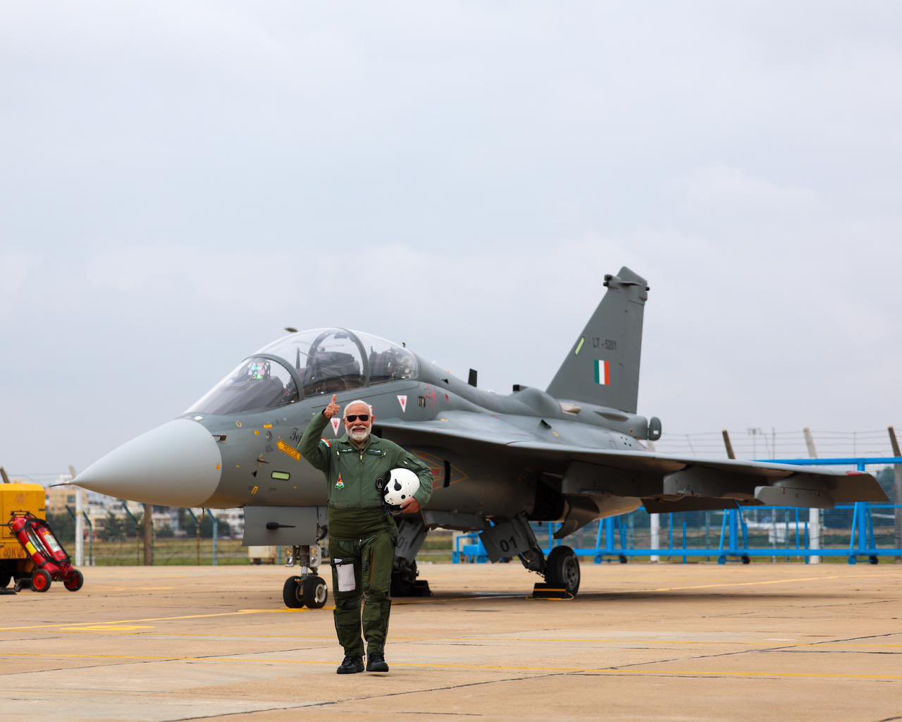 PM Narendra Modi Takes To The Skies In Tejas Fighter Jet