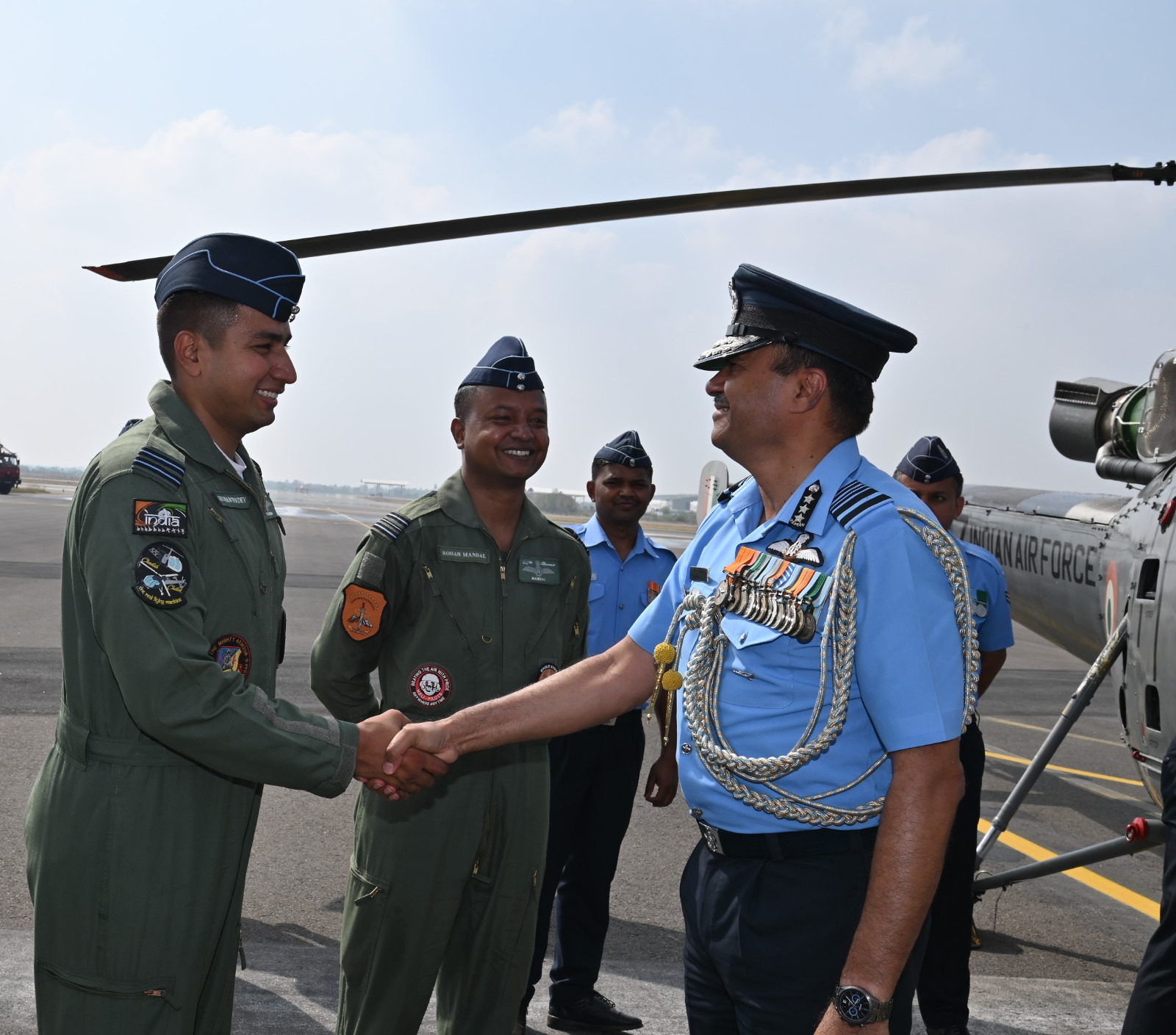 Helicopter Unit Inducted At Air Force Station Thanjavur