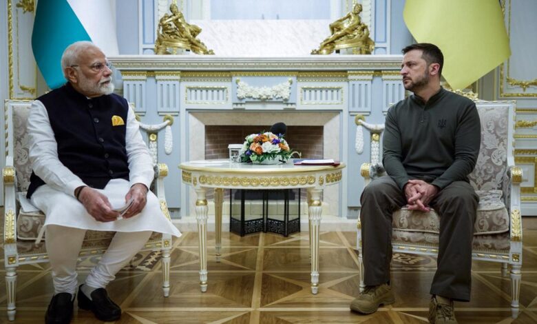 PM Modi meets Ukrainian President; supports 'peaceful' conflict resolution