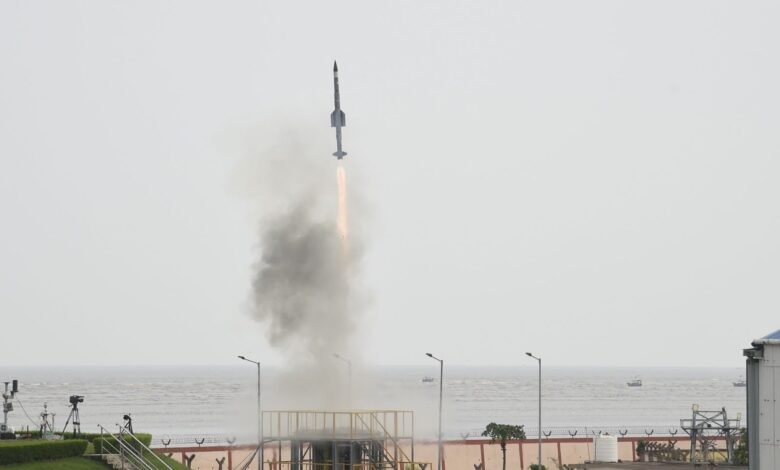 DRDO, Indian Navy Carry Out Surface-To-Air Missile Test Successfully