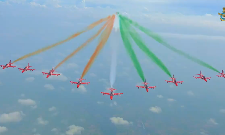 IAF Paints Chennai Sky Blue For 92nd Anniversary