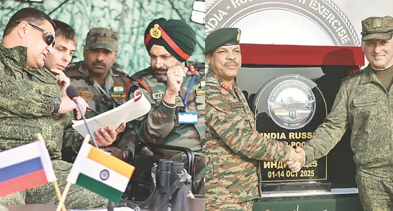 India-Russia defence ties Indra-2025 exercise