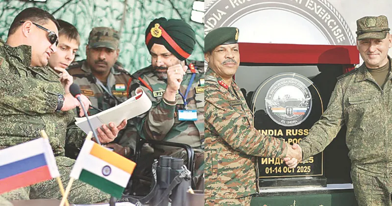 India-Russia defence ties Indra-2025 exercise