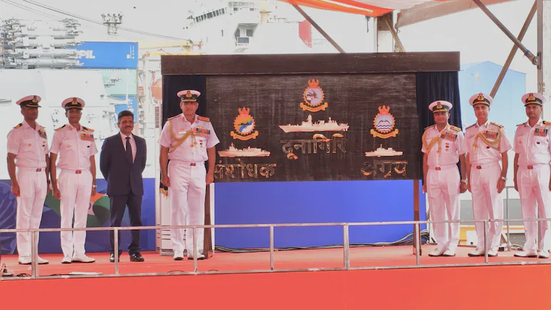 Indian Navy Accelerates Warship Building Chief Highlights Indigenous Capability Surge