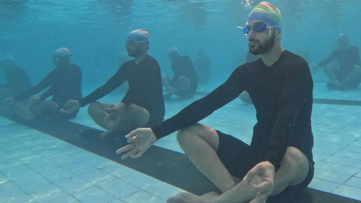 Indian Navy Conducts Underwater Yoga on International Yoga Day 2026