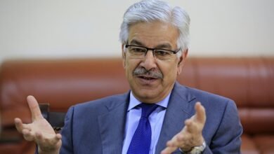 Pakistani Defence Minister Khawaja Muhammad Asif