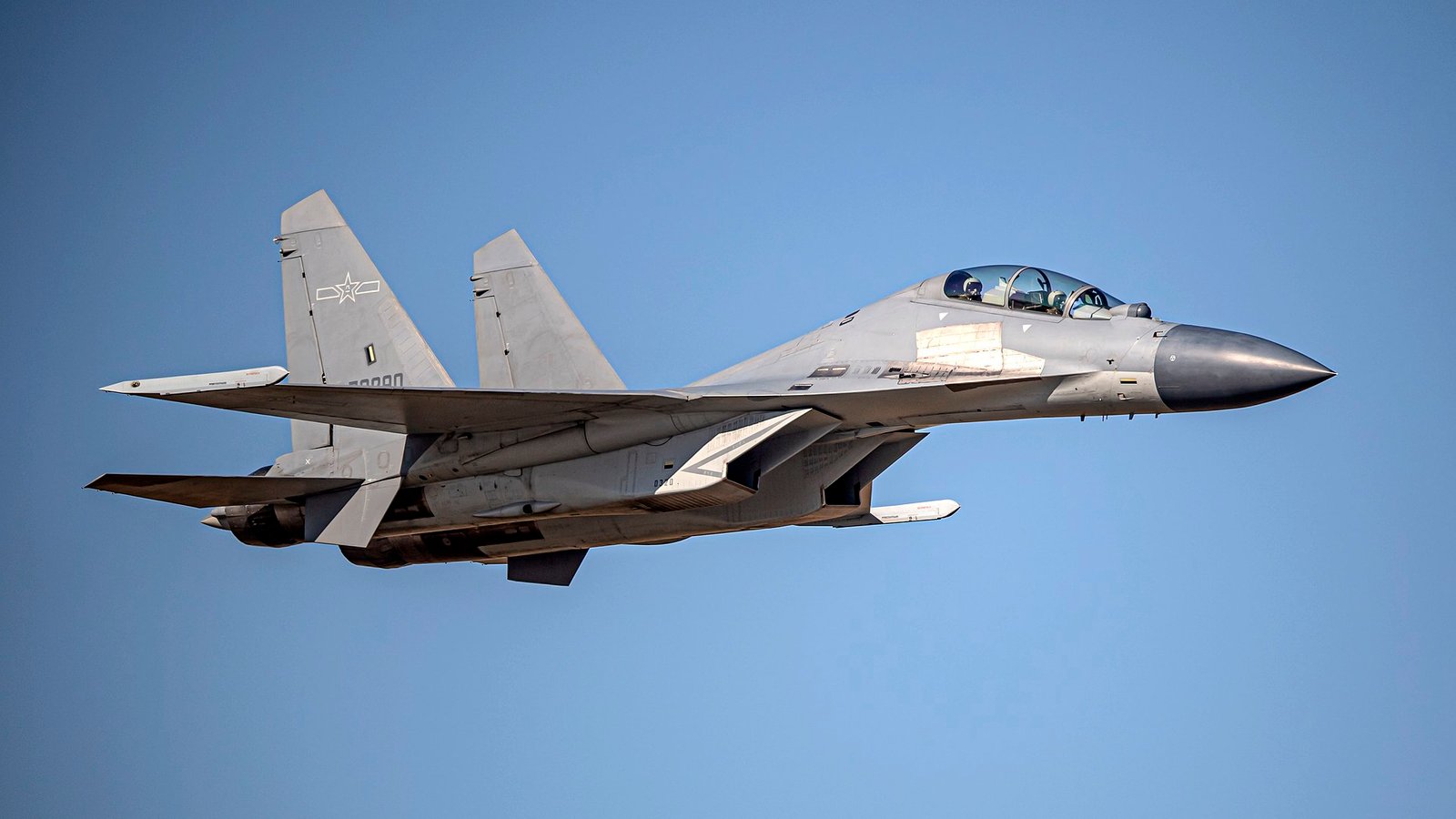 China's J-16 Fighter Tests Heaviest Missile Loadout in 'Beast Mode' Configuration