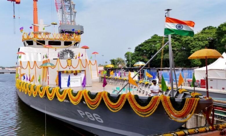 Indian Navy Launches INS Machilipatnam, Seventh Mahe-Class ASW Corvette