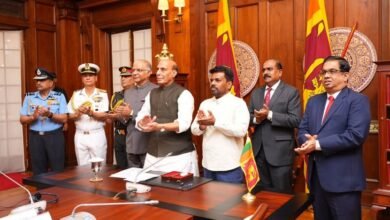 Rajnath Singh Holds Productive Talks With Sri Lankan President in Colombo