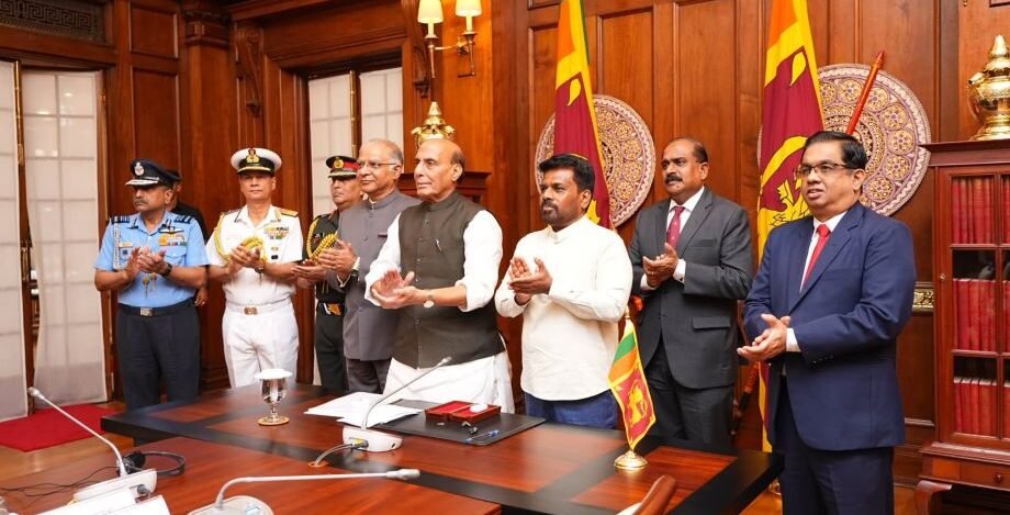 Rajnath Singh Holds Productive Talks With Sri Lankan President in Colombo