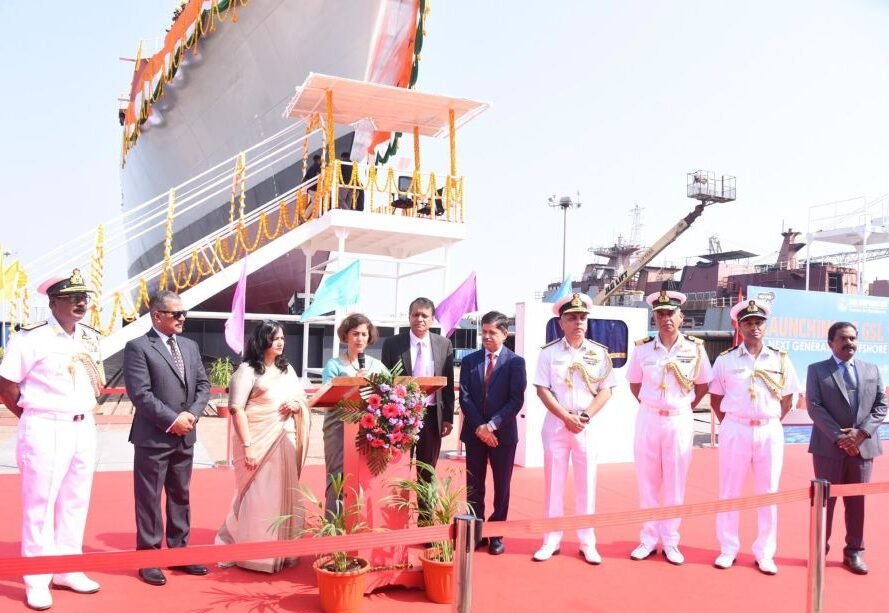 INS Srishti Launched in Goa, Strengthening India’s Indigenous Naval Shipbuilding Programme